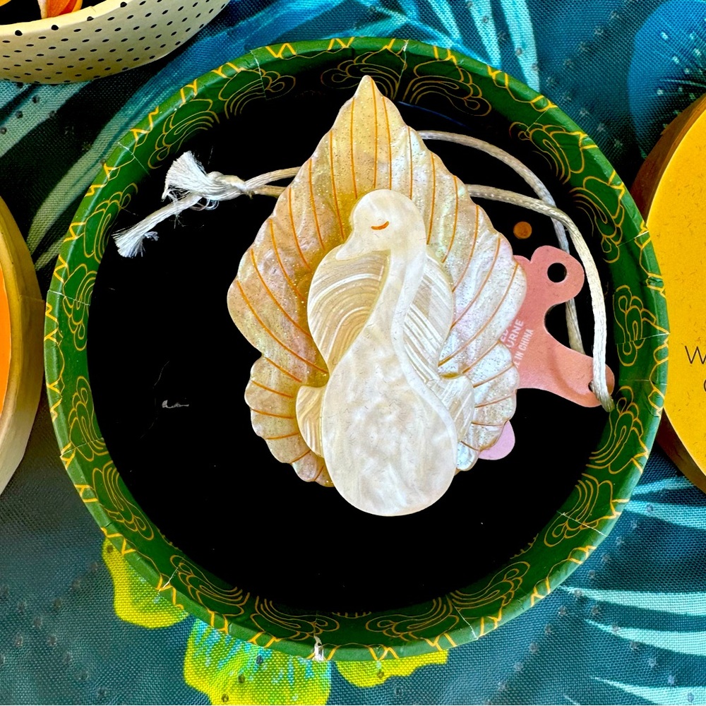On White Wings Erstwilder swan brooch